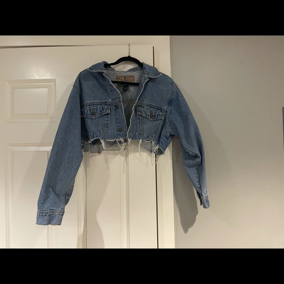 Denim crop jacket - Picture 3 of 4